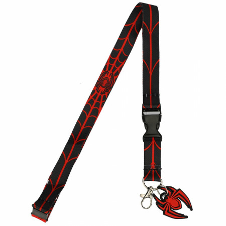 Spider-Man Miles Morales Lanyard with Rubber Charm